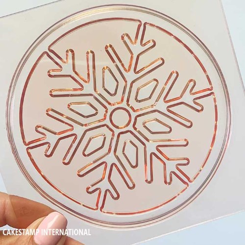 תבנית טופר פרוזן פתית שלג | פתית שלג במסגרת| פרוזן לעוגה| מסגרת שלט פתית שלג חדש מאתי דבש