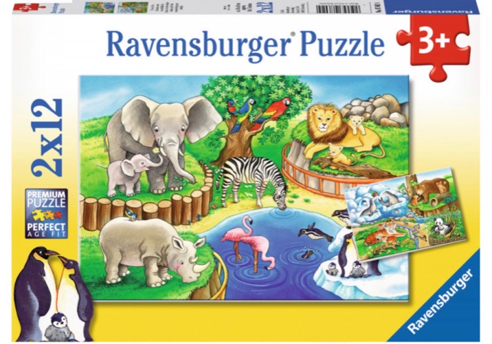 פאזל חיות 12 חלקים