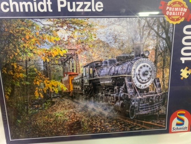 פאזל קטר רכבת בנוף 1000 חלקים