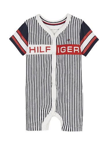 אוברול תינוקות TOMMY H פסים 0M-12M