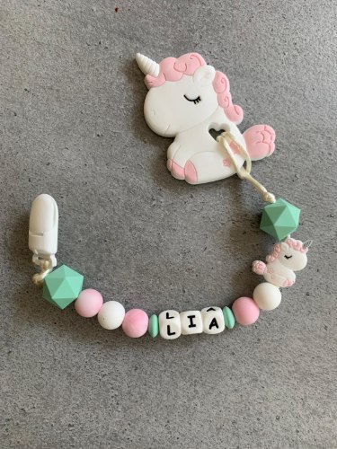 מחזיק מוצץ +נשכן  לבחירה - דגם יוניקורן