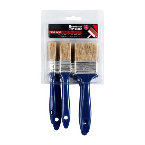 סט 5 מברשות מקצועי שיער טבעי