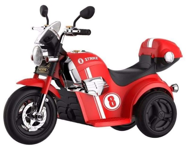 אופנוע רטרו אדום