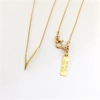 שרשרת ויוי א-סימטרית זהב