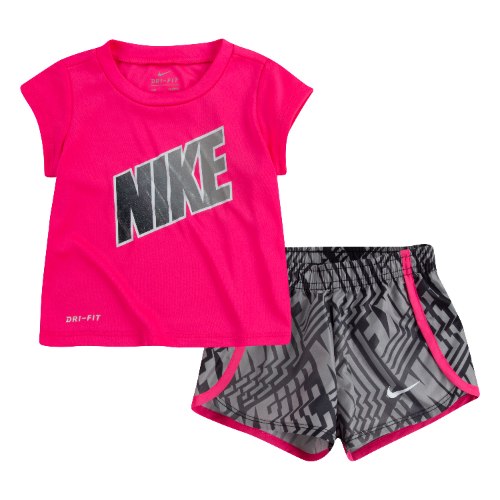 חליפת שורט NIKE DRY FIT ורוד 1-7