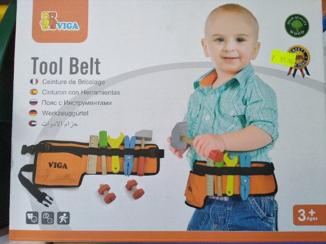 חגורת כלי עבודה מעץ viga