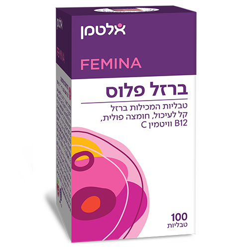 אלטמן ברזל פלוס (פמינה) -- 100 טבליות | 30 מג