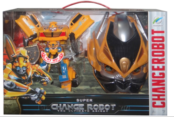 רובטריק צהוב עם מסכה