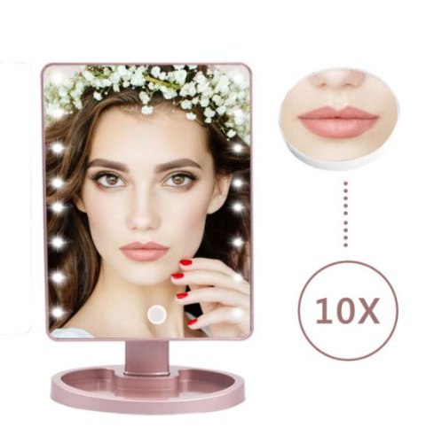 מראת איפור מקצועית משולבת תאורה