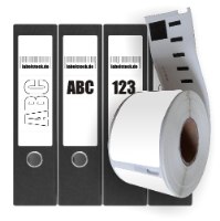 מדבקת נייר Dymo S0722470 / 99018 Large Lever Archive File Labels 38x190mm