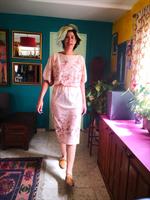 שמלה רומנטית שקופה מעט מידה M/L