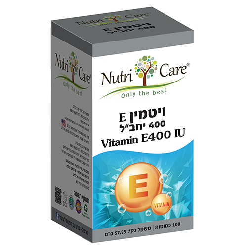ויטמין E400, מכיל 100 כמוסות,  נוטרי קר