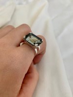 טבעת מישל חדשה כסף