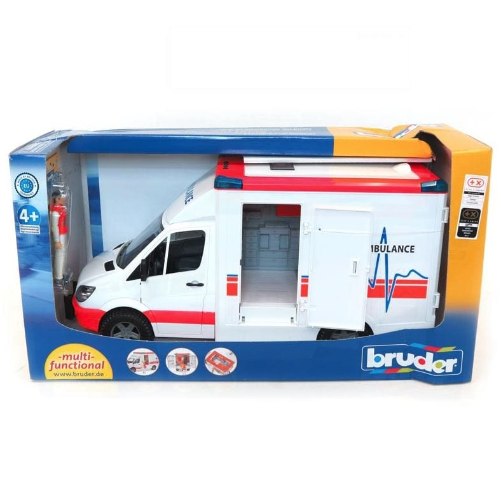 אמבולנס ועובד + אביזרים – BRUDER