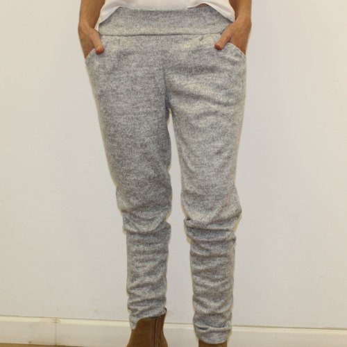 שרוואל סריג נשים אפור בהיר