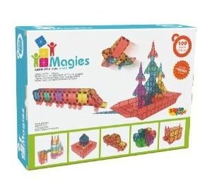 מאגיס 106 חלקים מסלול מגנטים + רכבים