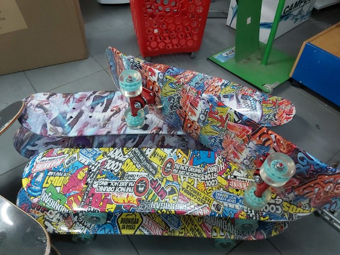 סקייטבורד פני ענק צבעוני גלגלי סיליקון