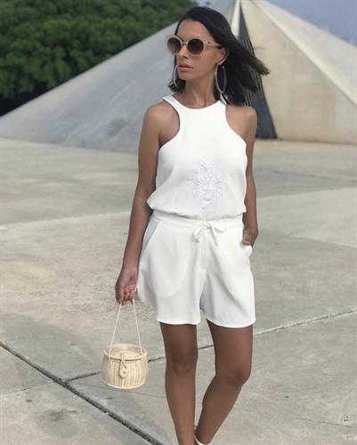 מכנס ג'ואנה לבן