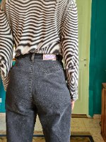 מאם ג'ינס שחור מושלם מידה M