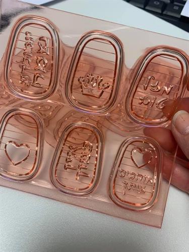 שישה שלטונים מיני מגנום לבחירה | לקישוט עוגות מספרים וקאפקייקס בצורת מיני מגנום | תבנית לקישוט מגנום