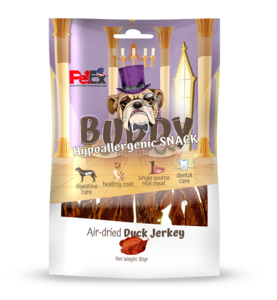 חטיף באדי סנקס היפואלרגני ברווז 80 גרם