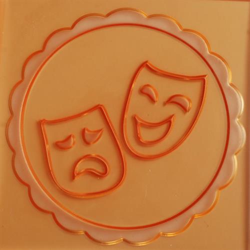 מסיכות פורים - תבליט במסגרת