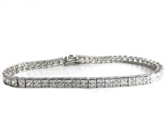 צמיד טניס | כסף טהור | זרקונים |צמיד טניס זרקונים | אלגנטי | קלאסי |איכותי | אבנים מרובעות