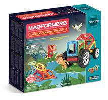 מגפורמרס 32  מגנטים  ערכת הג'ונגל