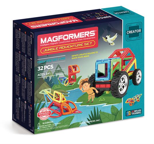 מגפורמרס 32  מגנטים  ערכת הג'ונגל