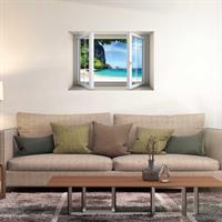 חלון עם נוף של חוף ים בתאילנד דגם 5017