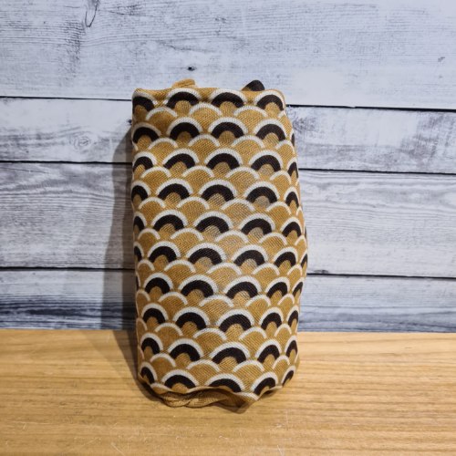 צעיף חמרה קשתות שחור לבן