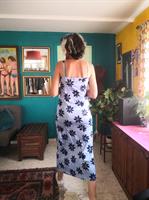 שמלת לייקרה מקסי פרחונית מס' 1 מידה S/M