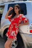 אוברול מעטפת הדפס עלים