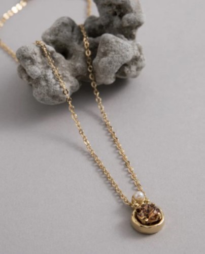 שרשרת DANON - איזבלה (קרמל ופנינה)