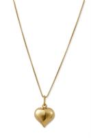 שרשרת לב רטרו זהב
