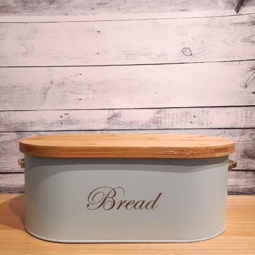 ארגז לחם מנטה - כיתוב זהב באנגלית