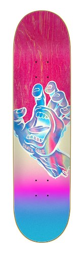 7.75in x 31.4in Iridescent Hand Santa Cruz Skateboard Deck