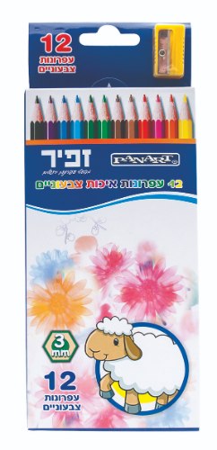 זפיר- 12 עפרונות צבעוניים