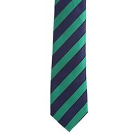 עניבה פסים כחול ירוק