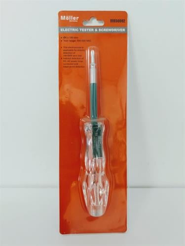 מארז מברג טסטר חשמלי + מתחלף לפיליפס מבית MOLLER GERMANY