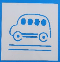 מיקס שבלונות תחבורה - 6 דגמים