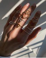 טבעת לב קטנה כסף