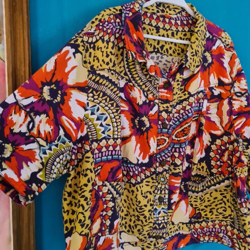 חולצת ג'קט צבעונית בהחלט XXL