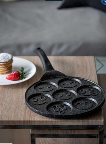 מחבת פנקיק פרצופים של נעמן פורצלן