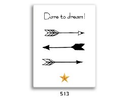 נוצות, חיצים שחור לבן, פרפר, עגור וסירה קיפולי נייר, לב זהב ועוד עם משפטים מעוררי השראה 809