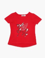 חולצה בנות טריקו מעוצבת סוס