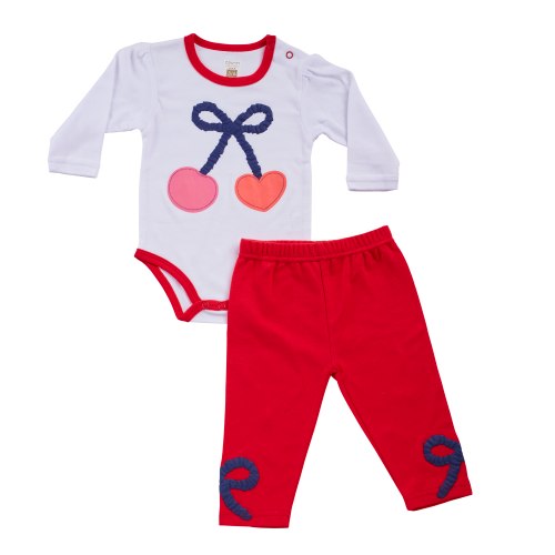 חליפת מעבר דובדבנים לבן-אדום