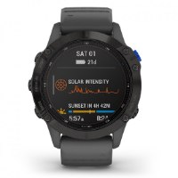 שעון דופק Garmin Fenix 6 Pro Solar Black with Slate Gray Band