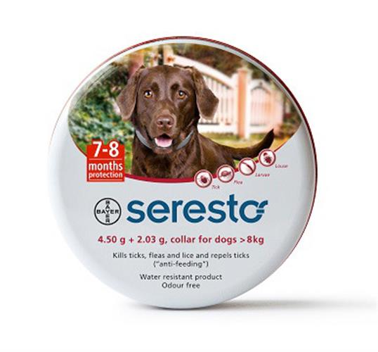 קולר סרסטו לכלב מעל 8 ק"ג