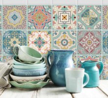 מדבקות לאריחים 15*15 ס''מ ונציה דגם 1271